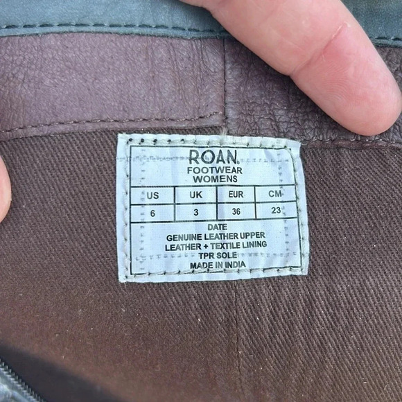 ROAN by Bed Stu women tall boot NWOT sz 6 /EU 36 gray distressed motorcycle moto - Picture 7 of 9